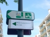 Pancarte signalant la route du Mont St Michel (posée il y a qq jours)